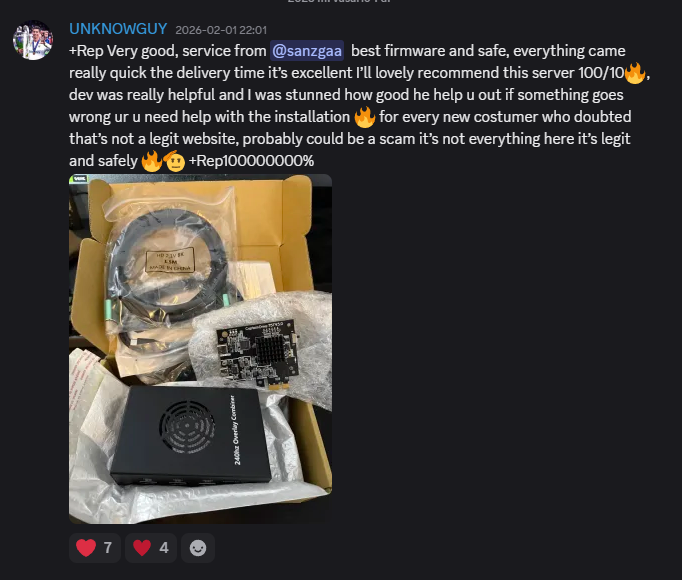 Discord vouch from UNKNOWGUY — 2026-02-01